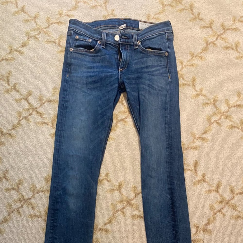 rag & bone Mid-Rise Blue Jeans Women's 25